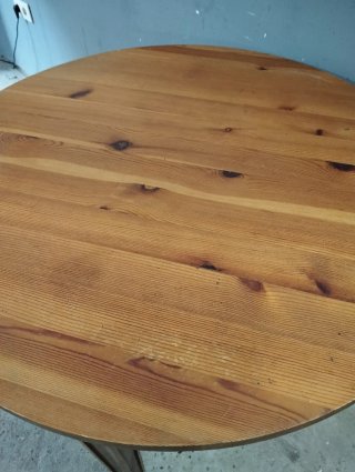 Mesa redonda madera maciza comedor