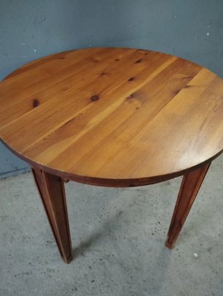 Mesa redonda madera maciza comedor