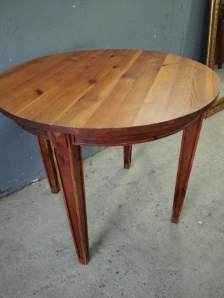 Mesa redonda madera maciza comedor
