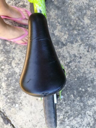 Bicicleta de equilibrio verde