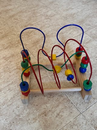 Juguete Montessori Cuentas Madera