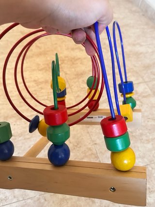 Juguete Montessori Cuentas Madera