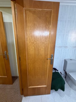 8 Puertas Madera Roble Doble Cristal