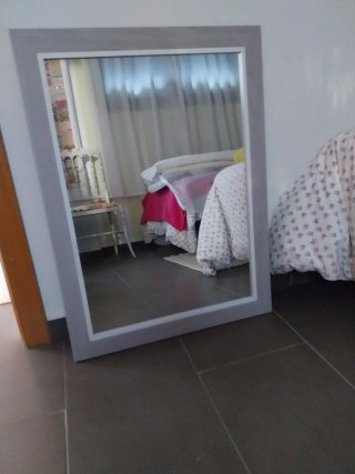 Specchio in Legno Grigio