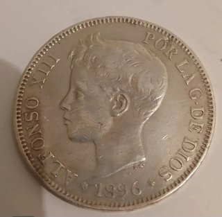 Lote para toni r. de 7 monedas de 5 pesetas plata
