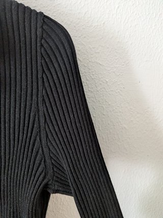 Camiseta H&M Negra Manga Larga Talla L