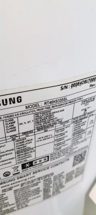 NEVERA SAMSUNG NO FROST ENERGÍA A+182 X 70 CM