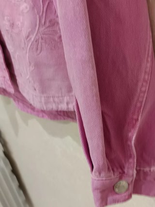 Sobrecamisa Bershka Rosa Lavado Talla M