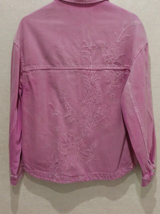 Sobrecamisa Bershka Rosa Lavado Talla M