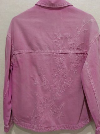 Sobrecamisa Bershka Rosa Lavado Talla M