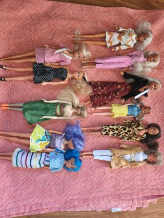 Lote 10 Muñecas Maniquí Vintage