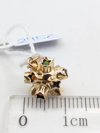 Colgante Oro 18k Vintage Multicolor