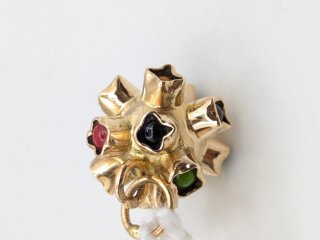 Colgante Oro 18k Vintage Multicolor