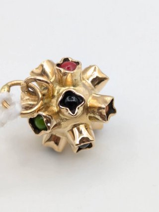 Colgante Oro 18k Vintage Multicolor