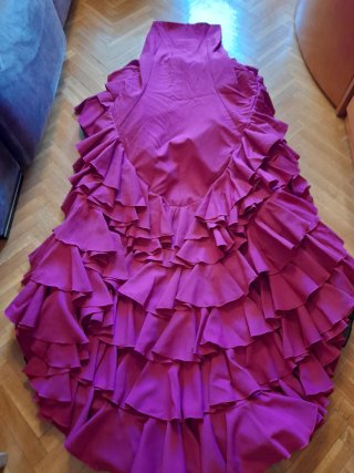 Vestido Bata de Cola Flamenco