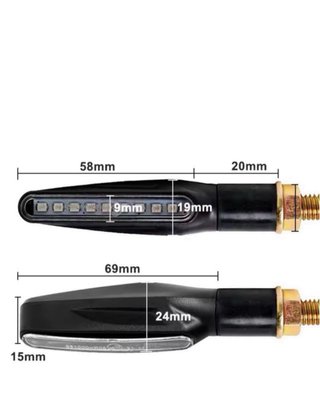 2 Intermitentes led moto Homologados NUEVOS