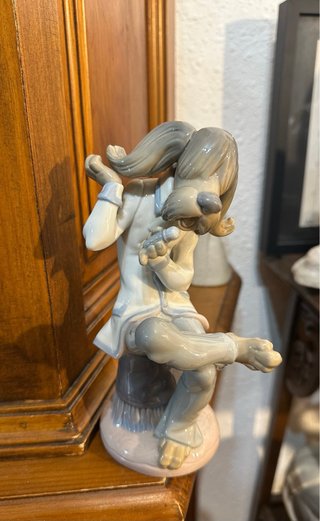 Figura Lladro Perro Musical Cantante Porcelana