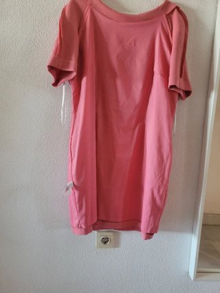 Vestido rosa mujer