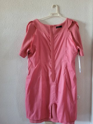 Vestido rosa mujer