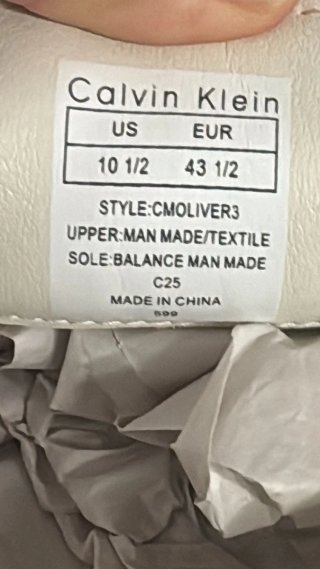 Zapatillas Calvin Klein caballero beige/blanco