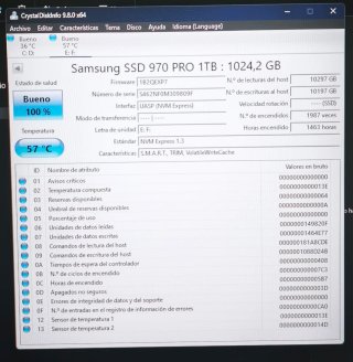 Disco Duro Samsung NVMe 970 Pro nuevo y con extras