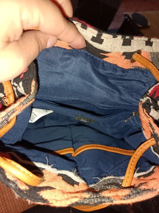 Bolso Mochila Estampado Cuero Sintético