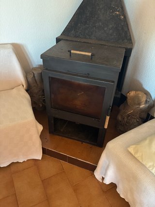 Chimenea de leña Panadero Negra