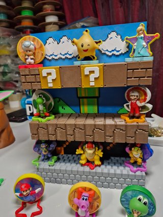 Diorama Mario Bros galaxy  Película McDonald's
