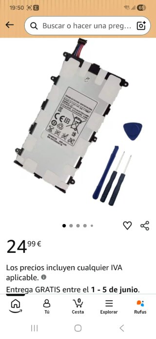Batería Samsung Galaxy Tab 7.0