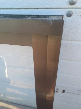Ventana aluminio bronce corredera