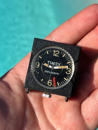 Timex Mini-Alarm Vintage Travel Watch Mechanical