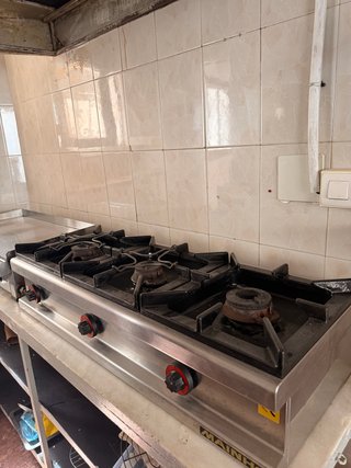 Plancha de cocina profesional acero inoxidable