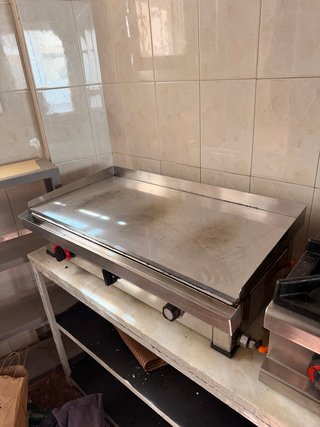 Plancha de cocina profesional acero inoxidable