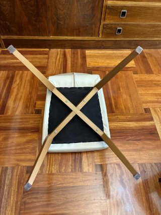 Silla Comedor blancas Piel Sintética Madera