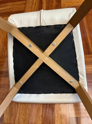 Silla Comedor blancas Piel Sintética Madera