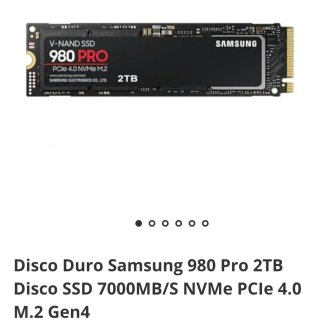 SSD Samsung 980 Pro 2TB NVMe PCIe 4.0