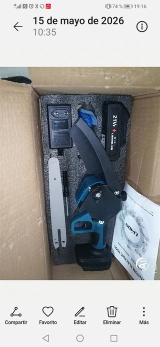 Mini motosierra eléctrica 8 + accesorios