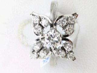 Anillo diamantes oro 18k blanco
