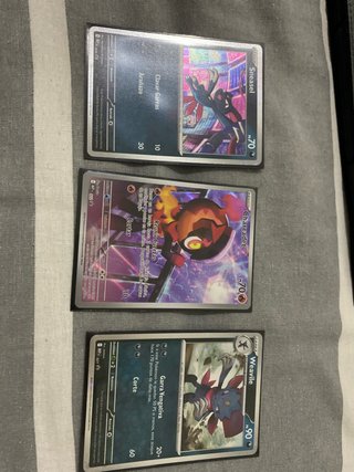 Lote 3 Cartas Pokémon: Sneasel, Charcadet, Weavile