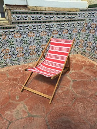 Hamaca infantil plegable vintage restaurada