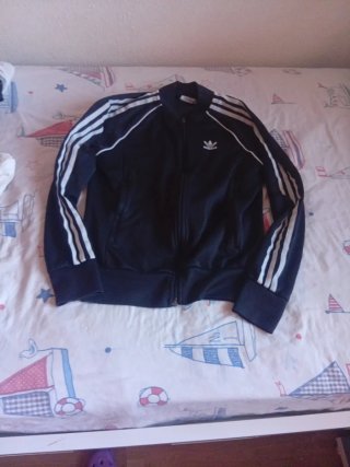 Sudadera Adidas Negra Cremallera Talla XS