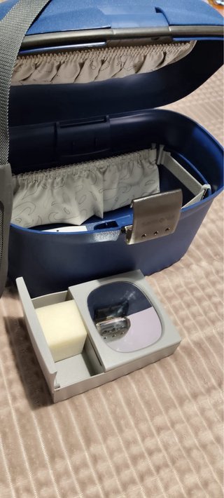 Neceser de viaje azul mujer