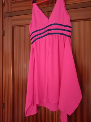 Vestido de verano tirantes rosa