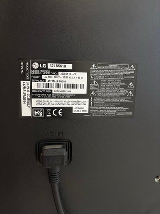 TV LG 32 Negra