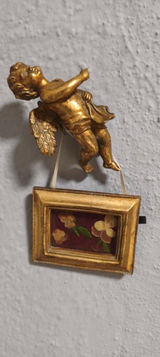 Ángel resina pan de oro