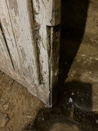 Puerta doble madera maciza exterior