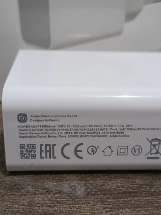 Cargador Xiaomi 67W Carga rapida con Cable USB-C