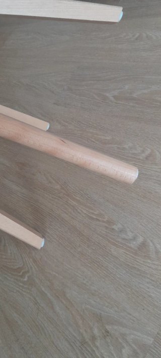 4 Sillas Comedor Beige y Marrón