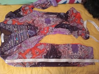 Blusón fino Nymphaea Alba estampado
