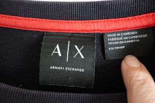 Sudadera Armani Exchange AX Azul Talla XS